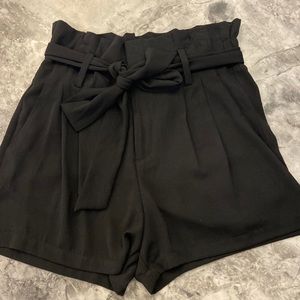 NWOT A New Day blousy, belted, black shorts!
